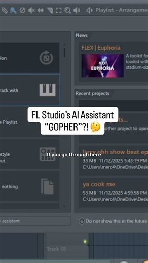 Larry Ohh | FL Studio Power User on Instagram: "Are you using the AI assistant, Gopher in FL Studio 25? In FL Studio 25, the new AI assistant Gopher was introduced. Since then, in FL Studio 2025.2, they’ve tried to make it more noticeable by placing a button in the welcome window, which was also new in FL Studio 25. Is it noticeable enough? Have you ever used it? Will you use it? 🤔 Ya Get Me 🤌"