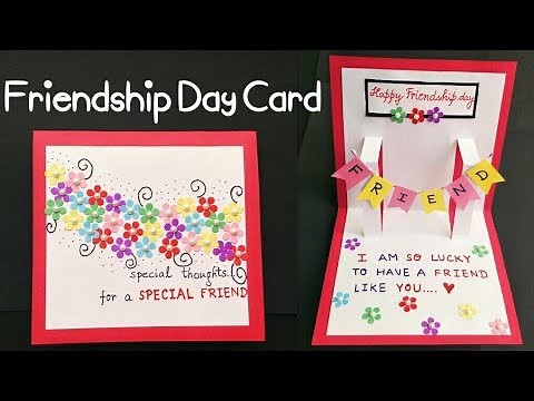 DIY Friendship Day Card | How to make card for friends | Friend Pop Up Card | Best Friend Card Ideas