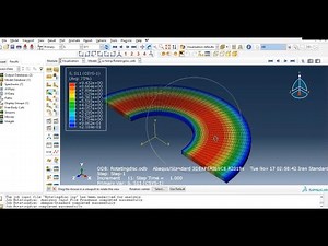 Stress analysis of rotating disc in cylindrical coordinates by FEM software (Abaqus)