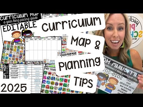 How I Plan For My Preschool Classroom Using the 2025 Curriculum Map