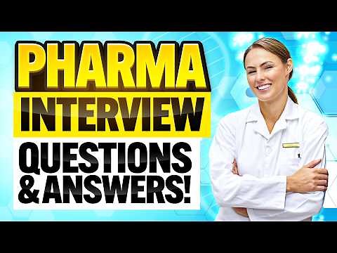 24 PHARMA INTERVIEW QUESTIONS & ANSWERS! (How to PASS a Pharmaceutical Job Interview!)