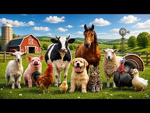 Farm Animals and Their Sounds – Learn Animal Names for Kids