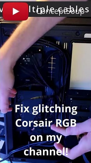 Fixing glitched Corsair fans | iCue RGB LL120 #Shorts