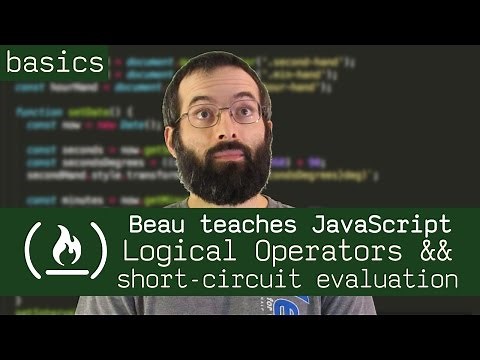 Logical operators && TRICKS with short-circuit evaluation - Beau teaches JavaScript