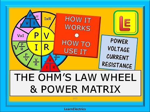OHM’S LAW WHEEL AND POWER MATRIX – COMBINING OHM’S LAW AND POWER LAW IN ONE EASY CALCULATION