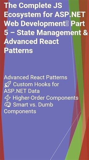 The Complete JS Ecosystem for ASP.NET Web Development🧩 Part 5