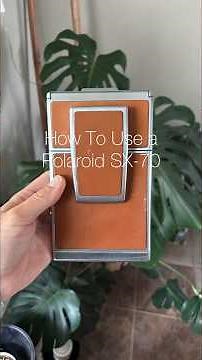 How to use a Polaroid SX-70