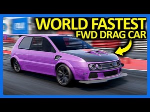 I Built The World's FASTEST Front Wheel Drive Drag Car in BeamNG
