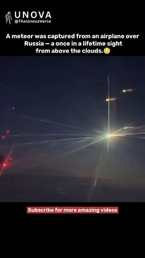 Rare Fireball Captured from a Plane Over Russia 😱💥
