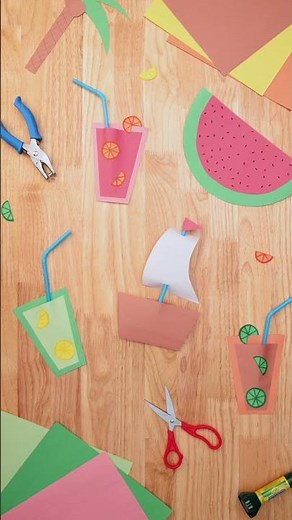 Crayola Summer Construction Paper Crafts