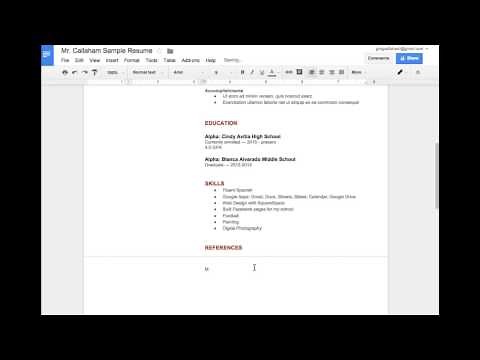 How to Include References on a Resume