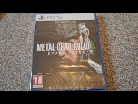 UNBOXING METAL GEAR SOLID SNAKE EATER (DAY ONE EDITION) 