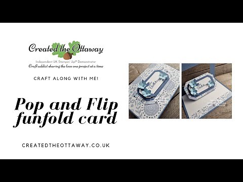 Pop and flip fun fold card making tutorial ‪@createdtheottaway‬