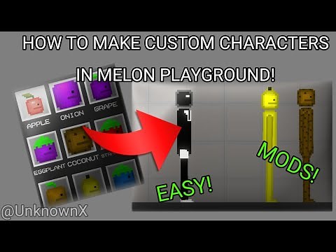 How to make your own Characters in Melon Playground! | Melon Playground | Tutorial