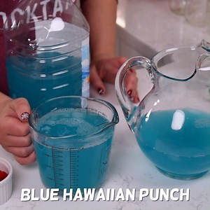 Blue Hawaiian Party Punch has just 4 ingredients and is SOOOOO good. It packs all the right stuff to get you a little tipsy! https://www.crazyforcrust.com/blue-hawaiian-party-punch/ | CrazyforCrust