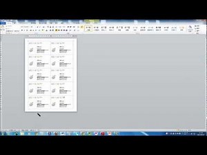 Wordで名刺を作る