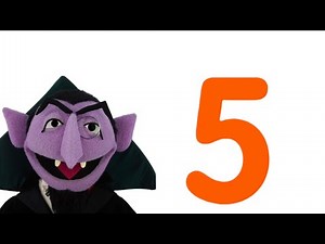 Sesame Street The Counts Number Of The Day Song #5