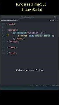 Learn JavaScript For Beginners: How to Use the setTimeout Function