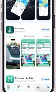 🚆✨ ¡Tu viaje comienza en la palma de tu mano! Descarga la App Tren Maya y descubre una nueva forma de viajar: ✅ Compra y reserva tus boletos fácilmente. ✅ Consulta rutas, horarios y tarifas. ✅ Lleva tu boleto electrónico siempre contigo. 📲 Disponible en Google Play y App Store. #TrenMaya #AppTrenMaya | Tren Maya