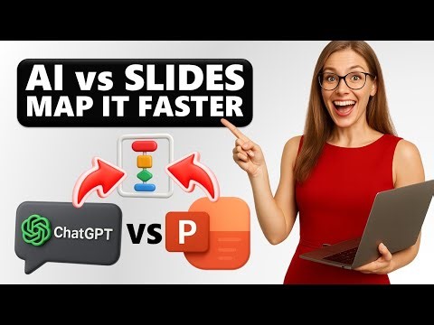 Build PROCESS FLOW DIAGRAMS Faster POWERPOINT vs CHATGPT AI