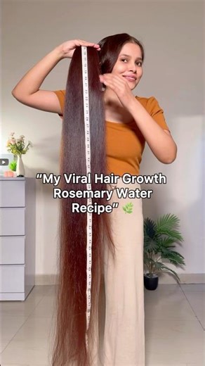 My Viral Hair Growth Rosemary Water | Fast Hair Growth at Home #hair #longhair #shorts