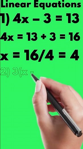 Solving Linear Equations In One Variable