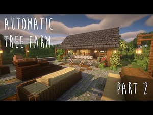 Minecraft | Automatic Tree Farm (Birch, Spruce Oak Wood) Java 1.20 Tutorial - Part 2: Sawmill