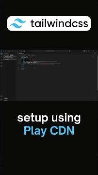 🔥Tailwind CSS Setup in 2 Minutes using Play CDN Tutorial #tailwindcss
