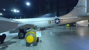 The Pratt & Whitney J57 Turbojet engine is back on display! The J57 turbojet was the first production jet engine to produce 10,000 pounds of thrust. The J57 featured a dual-rotor axial-flow compressor, which lowered fuel consumption over a wide operating range and improved the sluggish acceleration characteristic of previous jet engines. #avgeek #drone | National Museum of the U.S. Air Force