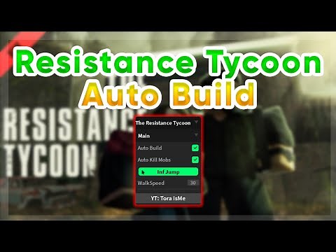 The Resistance Tycoon | Auto Build | Kill Zombies Script | Pastebin