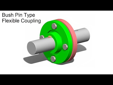 Bush Pin Type Flexible Coupling Animation | Machine Design | Solidworks