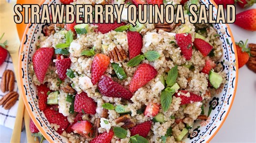 Easy Strawberry Quinoa Salad Recipe