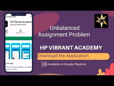 Unbalanced Assignment Problem | Linear Programming | UPSC Mathematics Optional Paper 2