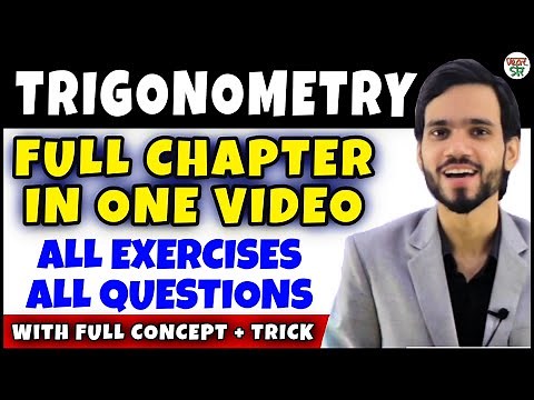 Trigonometry | Trigonometry Class 10 Chapter 8 | Maths Full Chapter| Concept/Exercises/Basics/Hindi