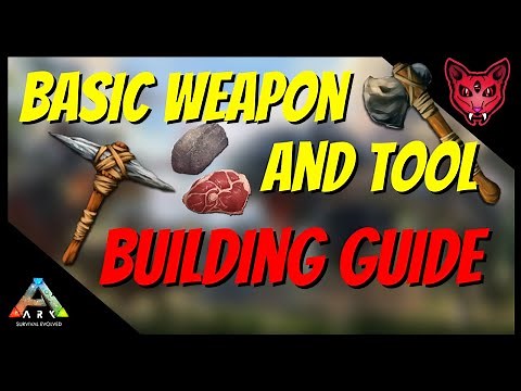 HOW TO CRAFT STONE PICK AND HATCHET | ARK Tutorials