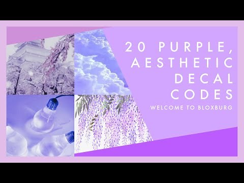 20 Bloxburg Purple Aesthetic Decal Codes