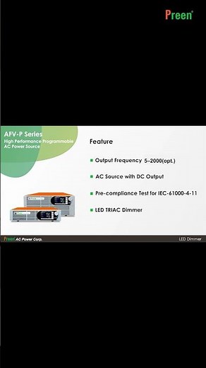 How to test LED / LED drivers using Preen's AFV-P series