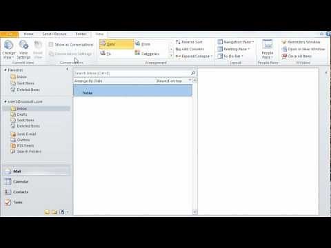 Microsoft Outlook 2010 Tutorial 1 of 3 - Managing Mails, Calendar, Contacts and Meetings