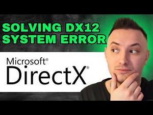 Solve Directx 12 Not Supported On Your System Error (2024) - FULL GUIDE!