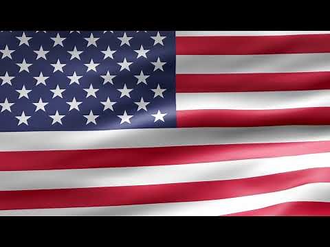 [10 Hours] American Flag Waving [4K] - Waving Flags