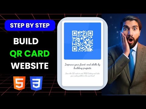 QR Code Card Using Pure HTML & CSS | No Flexbox | Beginner-Friendly HTML & CSS Project in Hindi
