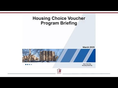 NYCHA Housing Choice Voucher Program Briefing 2025