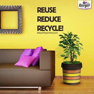 30K views · 1.2K reactions | Paint containers can be reused in various ways like for storage purposes or even converted into a planter! How else can you reuse paint containers? Comment away, we'd love to know. #WorldEnvironmentDay #BeatPlasticPollution | Berger Paints India Ltd. | Facebook