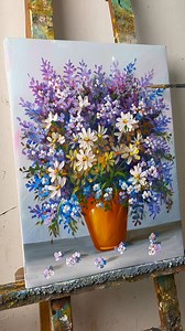 286K views · 4K reactions | 5 minute step by step to draw a beautiful and easy flower vase | Painting Skills | Facebook