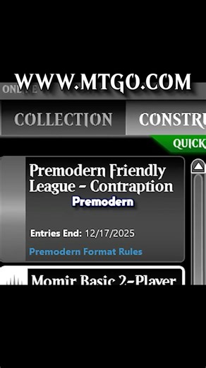 MTGO Gets A NEW FORMAT!