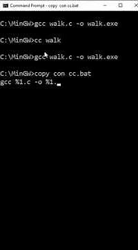 Lesson 39: How to write Windows 10/11 BATCH FILE to Compile C Program with GCC. #shorts