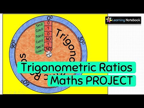 Maths project Trigonometric Ratios || Class 10 Maths Working Model, TLM
