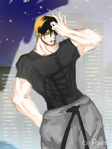 I drew Toji :D 😁😁😁 #art #drawing #digitalart #toji #jjk