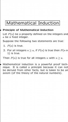 Understand Mathematical Induction in Just 1 Minute! 💡 | Easy Explanation with Example