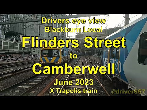 Drivers eye view, Flinders Street to Camberwell